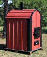 Red Outdoor Wood Furnace