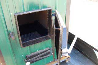 Shaver Wood Furnace Loading door